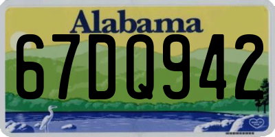 AL license plate 67DQ942