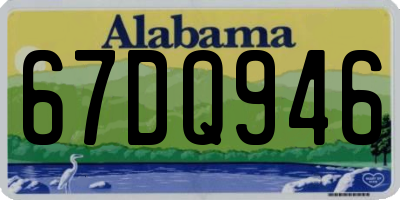 AL license plate 67DQ946