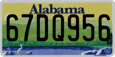 AL license plate 67DQ956