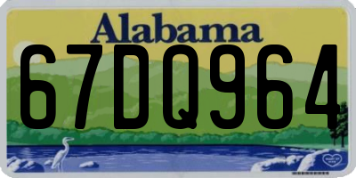 AL license plate 67DQ964