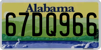 AL license plate 67DQ966
