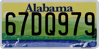 AL license plate 67DQ979