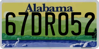 AL license plate 67DR052