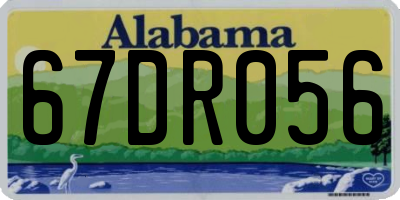 AL license plate 67DR056