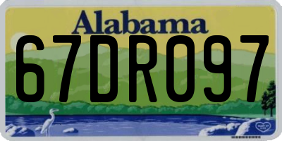 AL license plate 67DR097