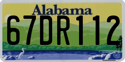 AL license plate 67DR112