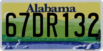 AL license plate 67DR132