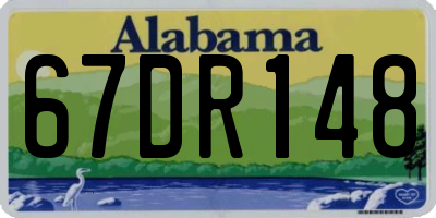 AL license plate 67DR148