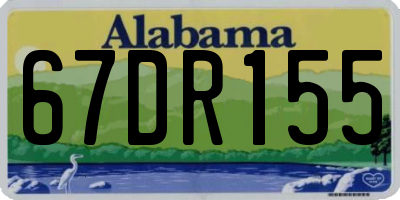 AL license plate 67DR155