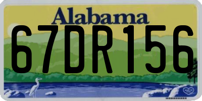 AL license plate 67DR156