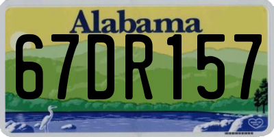 AL license plate 67DR157