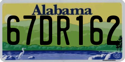 AL license plate 67DR162