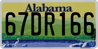 AL license plate 67DR166