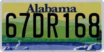 AL license plate 67DR168