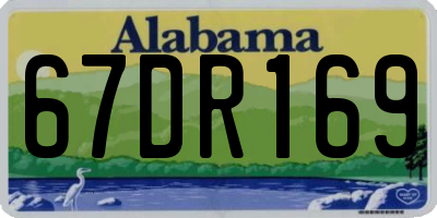 AL license plate 67DR169