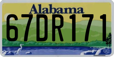 AL license plate 67DR171