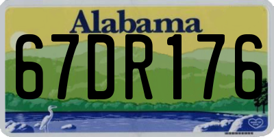 AL license plate 67DR176