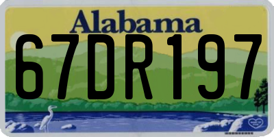 AL license plate 67DR197