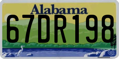 AL license plate 67DR198