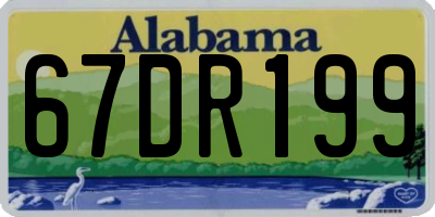 AL license plate 67DR199