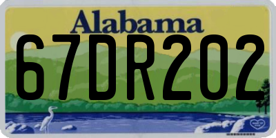 AL license plate 67DR202