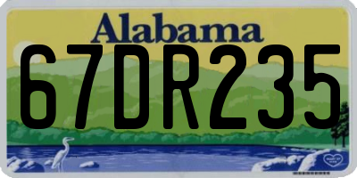 AL license plate 67DR235