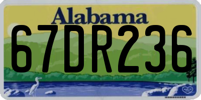 AL license plate 67DR236