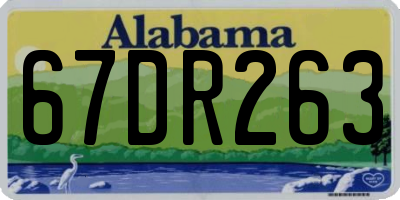 AL license plate 67DR263