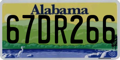 AL license plate 67DR266