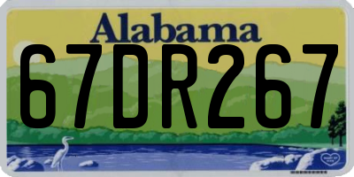 AL license plate 67DR267