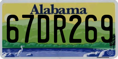 AL license plate 67DR269