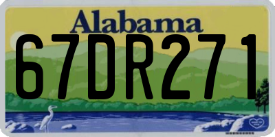 AL license plate 67DR271