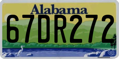 AL license plate 67DR272