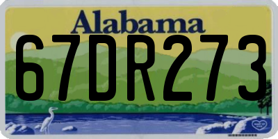 AL license plate 67DR273