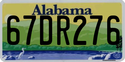 AL license plate 67DR276