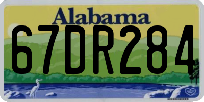 AL license plate 67DR284