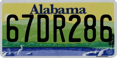 AL license plate 67DR286