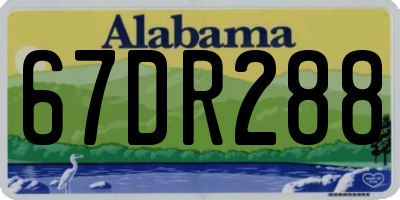 AL license plate 67DR288