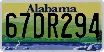 AL license plate 67DR294