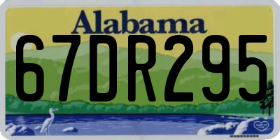 AL license plate 67DR295