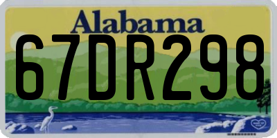 AL license plate 67DR298