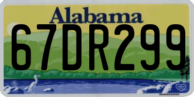 AL license plate 67DR299