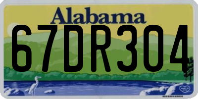 AL license plate 67DR304