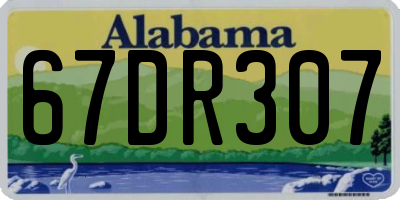 AL license plate 67DR307