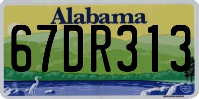 AL license plate 67DR313