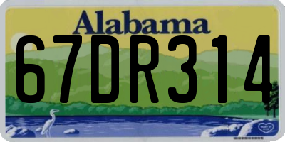 AL license plate 67DR314