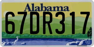 AL license plate 67DR317