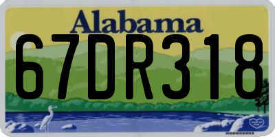 AL license plate 67DR318