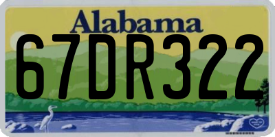 AL license plate 67DR322