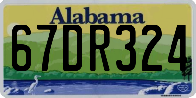 AL license plate 67DR324